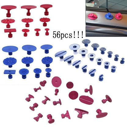56 in 1 Auto PDR Plastic Ding Glue Tabs Paintless Dent Removal Car Repair Tools Kits Glue Puller Sets Tabs PDR Tools - Hand Tool Sets by PMC Jewellery | Online Shopping South Africa | PMC Jewellery