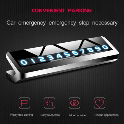 Creative Temporary Parking Card Car Sticker (Silver) - Parking Card by PMC Jewellery | Online Shopping South Africa | PMC Jewellery