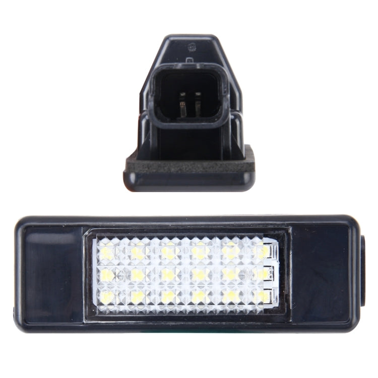 2 PCS License Plate Light with 24 SMD-3528 Lamps for Peugeot Citroen (White Light) - License Plate Lights by PMC Jewellery | Online Shopping South Africa | PMC Jewellery