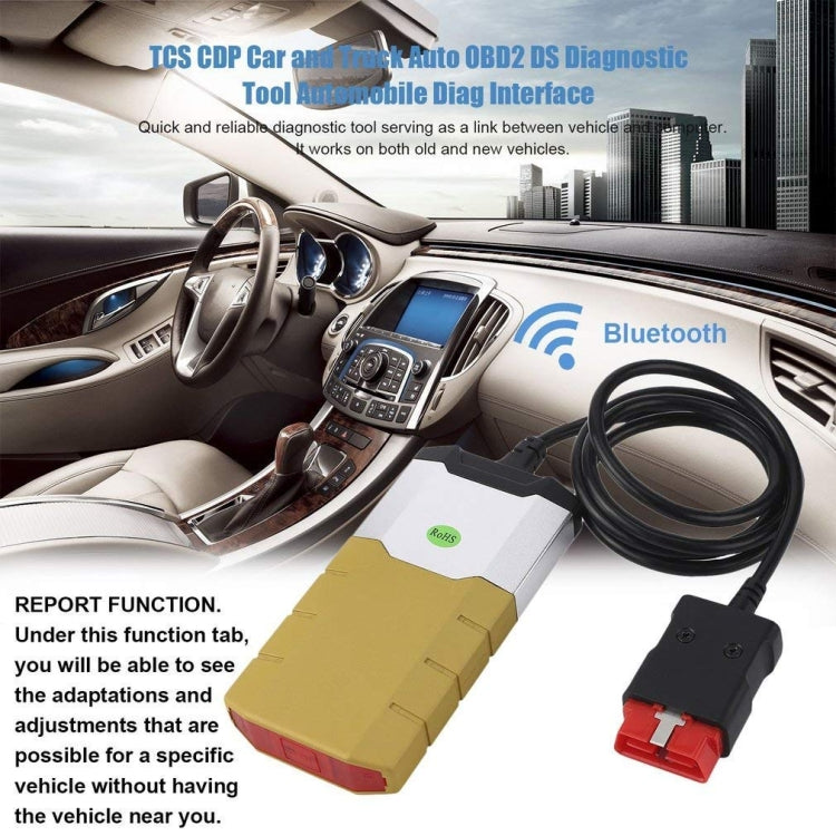 Autocom CDP Professional Auto CDP for Autocom Diagnostic Car Cables OBD2 Diagnostic Tool Delphi DS150E with BT(Gold) - Code Readers & Scan Tools by PMC TechLife | Online Shopping South Africa | PMC TechLife