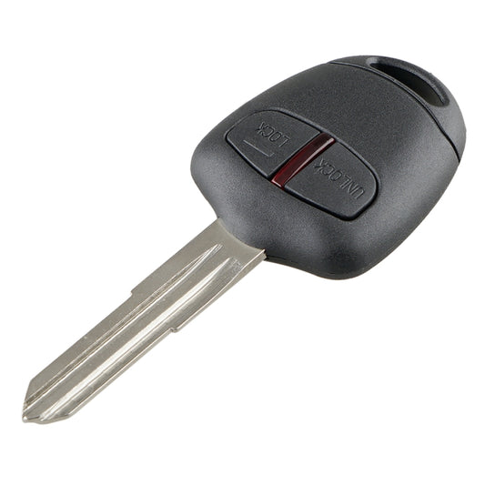 For MITSUBISHI 2 Buttons Intelligent Remote Control Car Key with 46 Chip & Battery & Left Slot, Frequency: 433MHz - Remote Car Key by PMC Jewellery | Online Shopping South Africa | PMC Jewellery