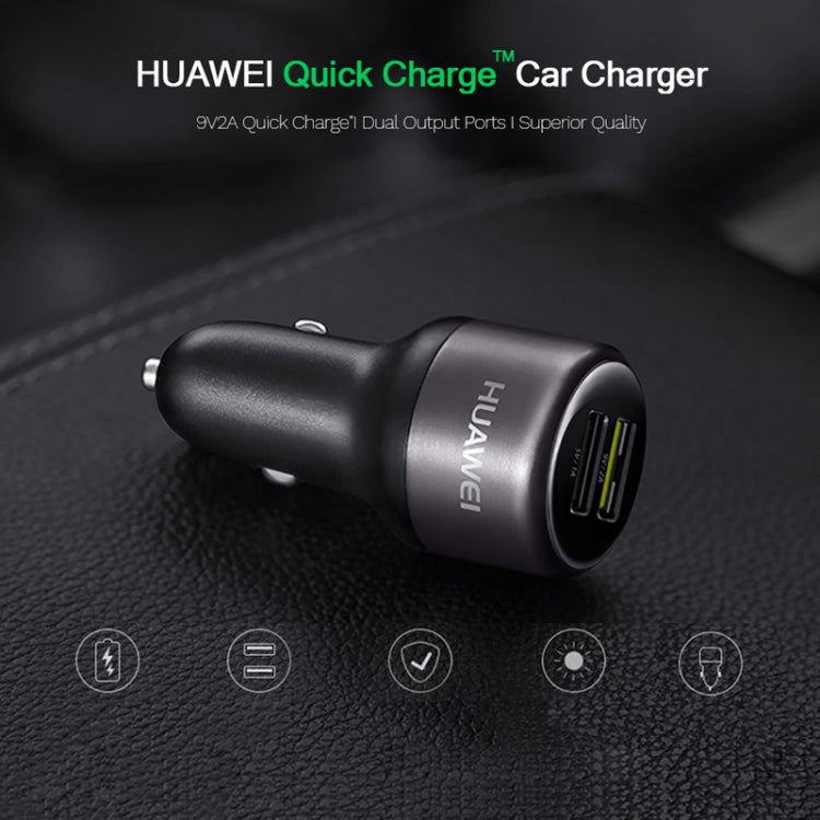Original Huawei CP31 18W Max Dual USB Port Fast Charging Car Charger (Grey) - free shipping - PMC TechLife - Order now!
