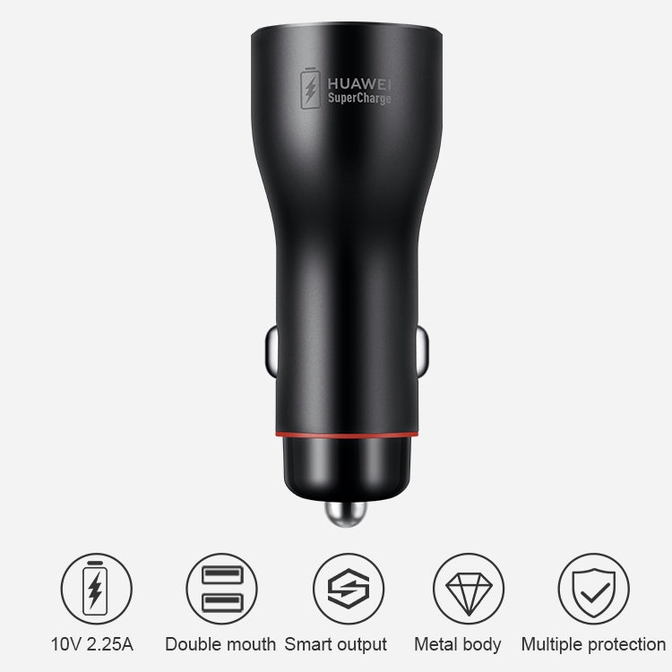 Original Huawei CP36 Dual USB Super Fast Charging Car Charger (Max 22.5W SE) (Dark Gray) - Car Charger by Huawei | Online Shopping South Africa | PMC Jewellery