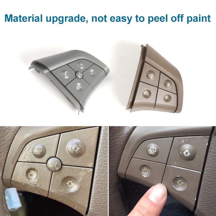 Car Left Side 4-button Steering Wheel Switch Buttons Panel 1648200010 for Mercedes-Benz W164, Left Driving (Coffee) - free shipping - PMC TechLife - Order now!