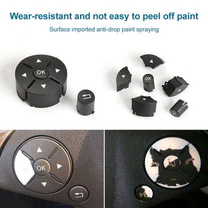 1 Pair Car Steering Wheel Switch Buttons Panel for Mercedes-Benz W204 2007-2014, Left Driving(Beige) - Car Switches by PMC Jewellery | Online Shopping South Africa | PMC Jewellery