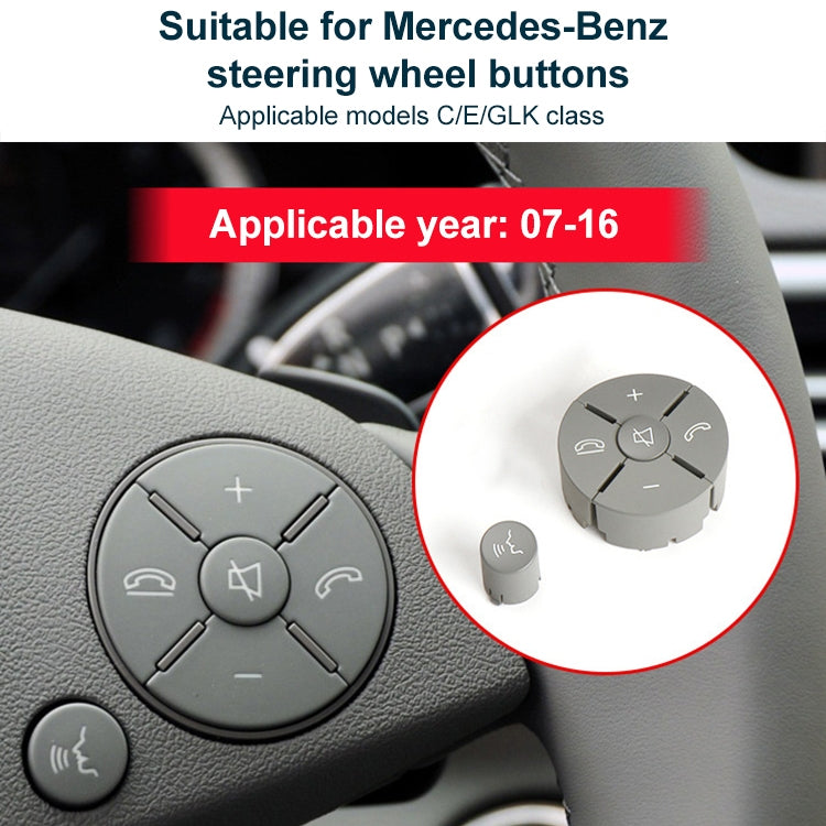 Car Right Side Steering Wheel Switch Buttons Panel for Mercedes-Benz W204 2007-2014, Left Driving(Black) - Car Switches by PMC TechLife | Online Shopping South Africa | PMC TechLife | Buy Now Pay Later Mobicred