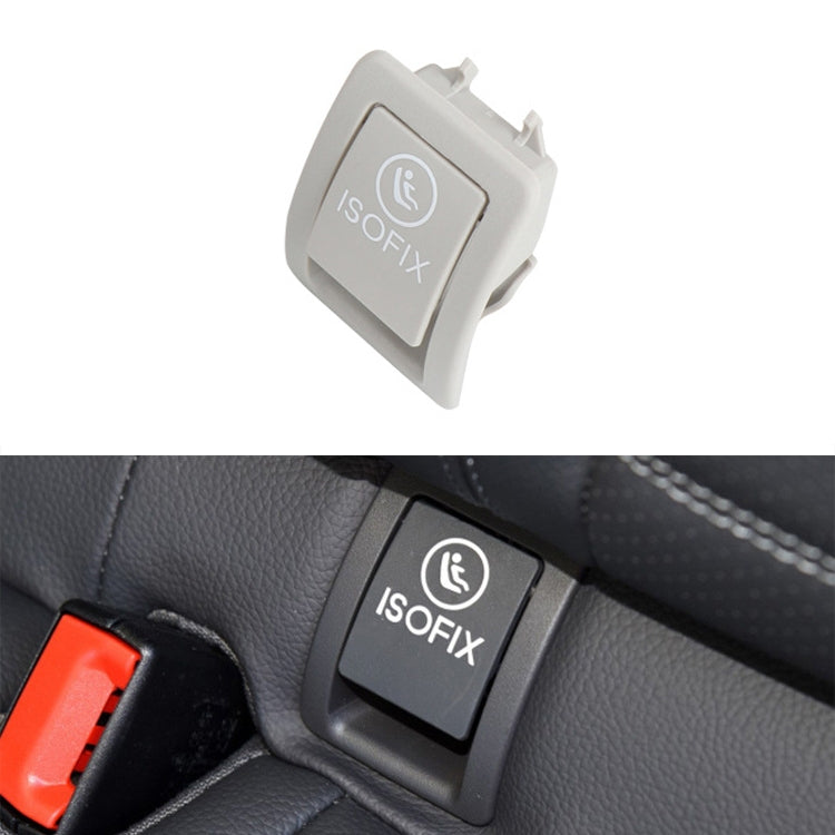 Car Rear Child ISOFIX Switch Seat Safety Cover 2059200513 for Mercedes-Benz W205 2015-2021, Left Driving (Grey White) - Seat Belts & Padding by PMC Jewellery | Online Shopping South Africa | PMC Jewellery