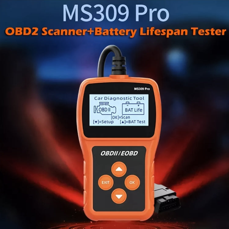 MS309 Pro Car Fault Detector OBD2 EOBD Scanner Code Reader - Code Readers & Scan Tools by PMC TechLife | Online Shopping South Africa | PMC TechLife