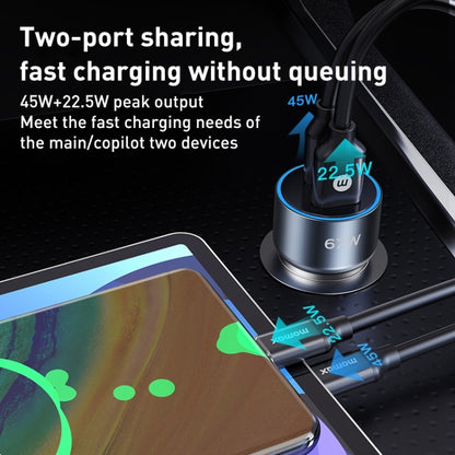 MOMAX UC16E 67W USB-C / Type-C + USB Dual Ports Car Charger - Car Charger by MOMAX | Online Shopping South Africa | PMC Jewellery