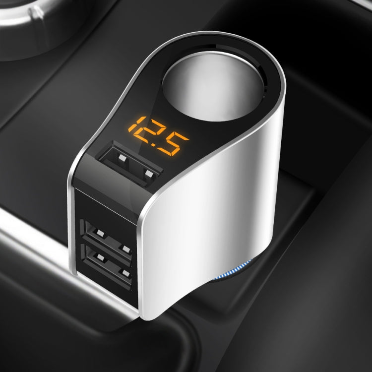Car Multi-functional Three USB Charger Adapter 3 in 1 Fast Charger - Car Charger by PMC TechLife | Online Shopping South Africa | PMC TechLife