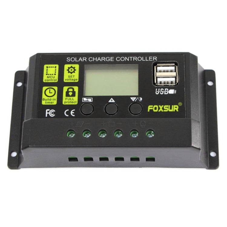 FOXSUR 30A Solar Charge Controller 12V / 24V Automatic Identification Controller - Others by PMC TechLife | Online Shopping South Africa | PMC TechLife