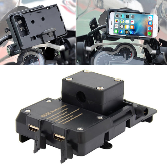 Motorcycle Mobile Phone Holder USB Charger Bracket - Holder by PMC Jewellery | Online Shopping South Africa | PMC Jewellery | Buy Now Pay Later Mobicred