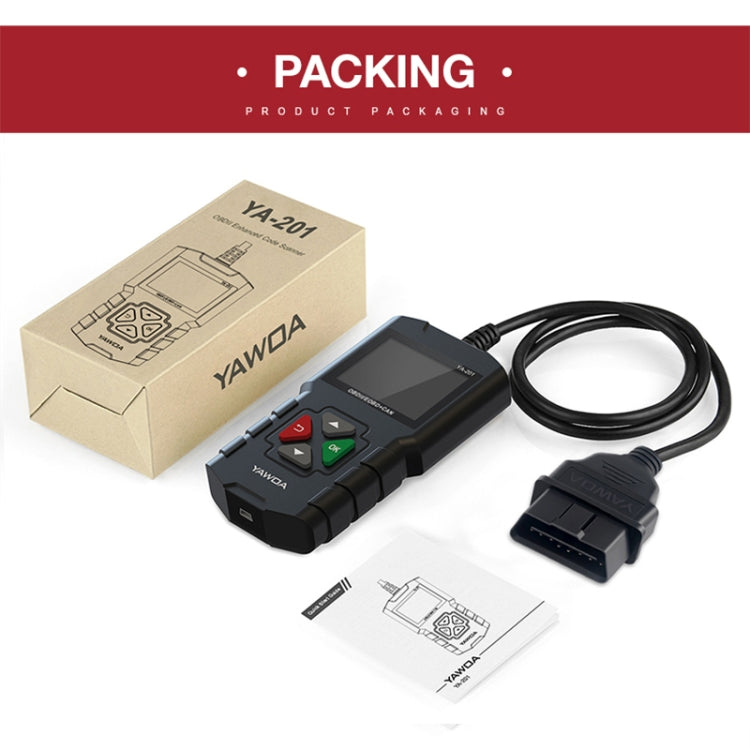 YA201 Car Mini Code Reader OBD2 Fault Detector Diagnostic Tool - Code Readers & Scan Tools by PMC TechLife | Online Shopping South Africa | PMC TechLife