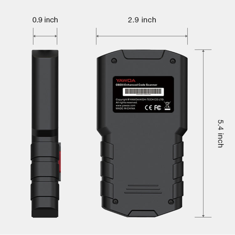 YA201 Car Mini Code Reader OBD2 Fault Detector Diagnostic Tool - Code Readers & Scan Tools by PMC TechLife | Online Shopping South Africa | PMC TechLife