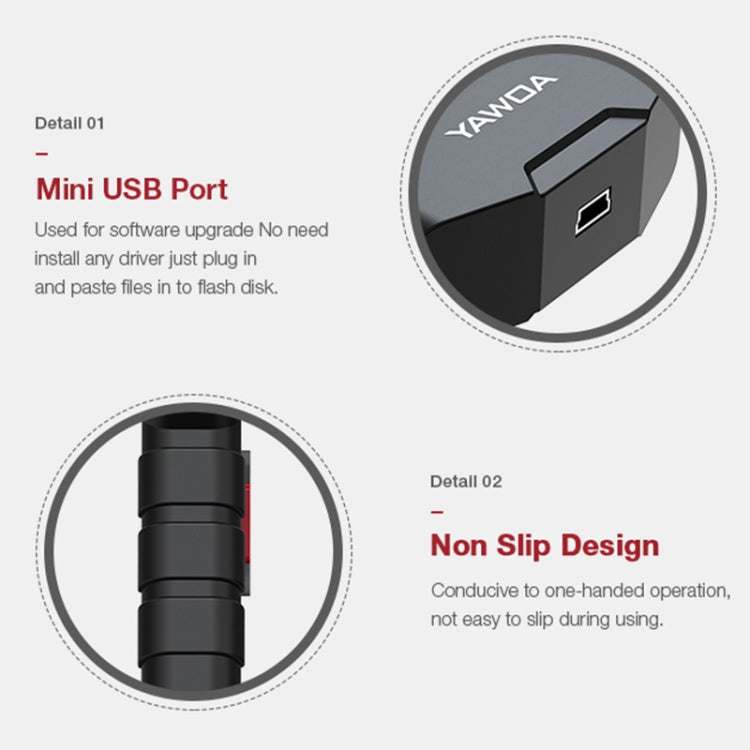 YA201 Car Mini Code Reader OBD2 Fault Detector Diagnostic Tool - Code Readers & Scan Tools by PMC TechLife | Online Shopping South Africa | PMC TechLife