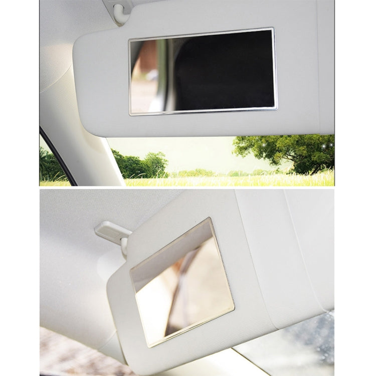 Portable Car Sunshade Makeup Mirror Stainless Steel Vanity Mirror, Size: 110 x 65mm - free shipping - PMC TechLife - Order now!