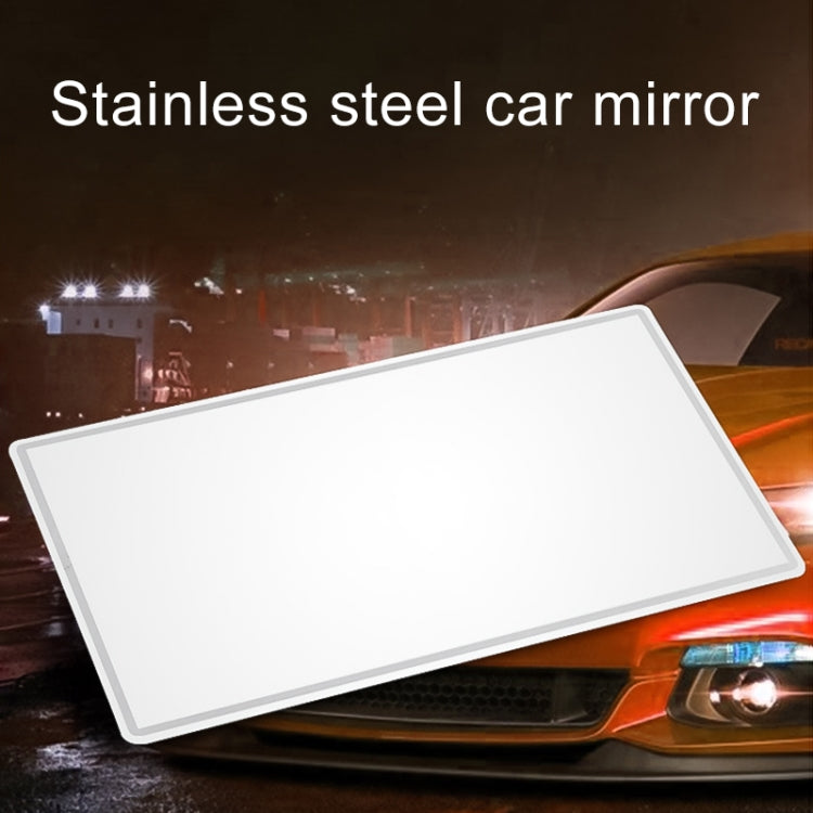 Portable Car Sunshade Makeup Mirror Stainless Steel Vanity Mirror, Size: 110 x 65mm - free shipping - PMC TechLife - Order now!