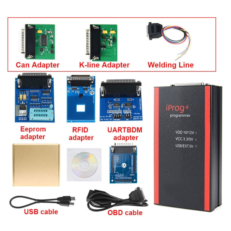 Iprog+ Pro V48 Car Key Programmer Odometer Correction Airbag Reset Tool - free shipping - PMC TechLife - Order now!