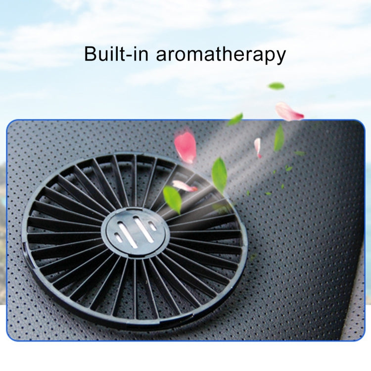 F404 Car Center Console USB Dual-head Electric Cooling Fan with Aromatherapy - free shipping - PMC TechLife - Order now!
