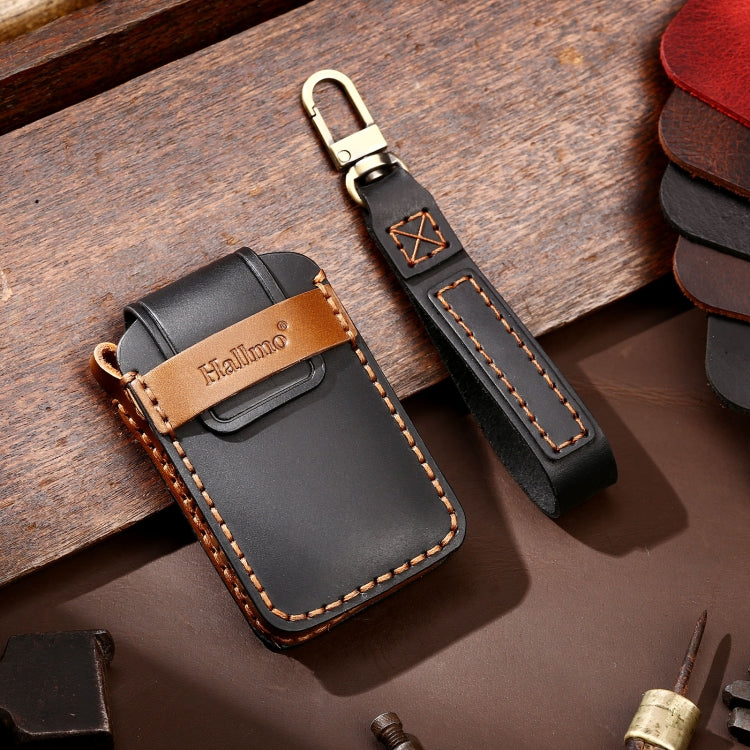 Hallmo Car Cowhide Leather Key Protective Cover Key Case for New Mazda Axela(Black) - free shipping - PMC TechLife - Order now!