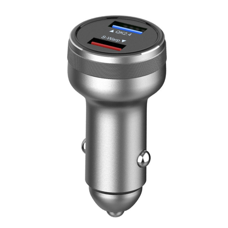DASH / WARP 30W Car Flash Charger for OnePlus (Silver) - Car Charger by PMC TechLife | Online Shopping South Africa | PMC TechLife