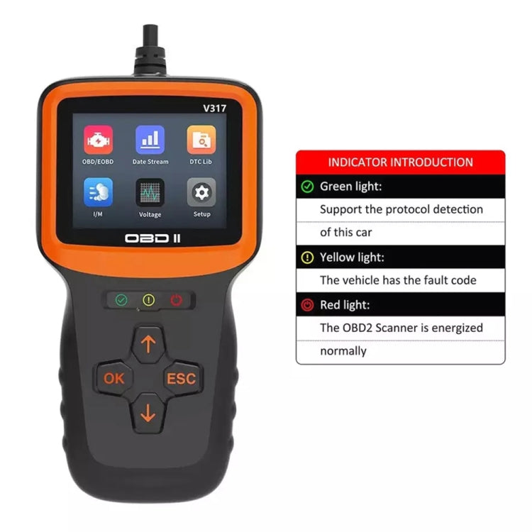 V317 Car Fault Detector OBD2 ELM327 Scanner Code Reader - free shipping - PMC TechLife - Order now!