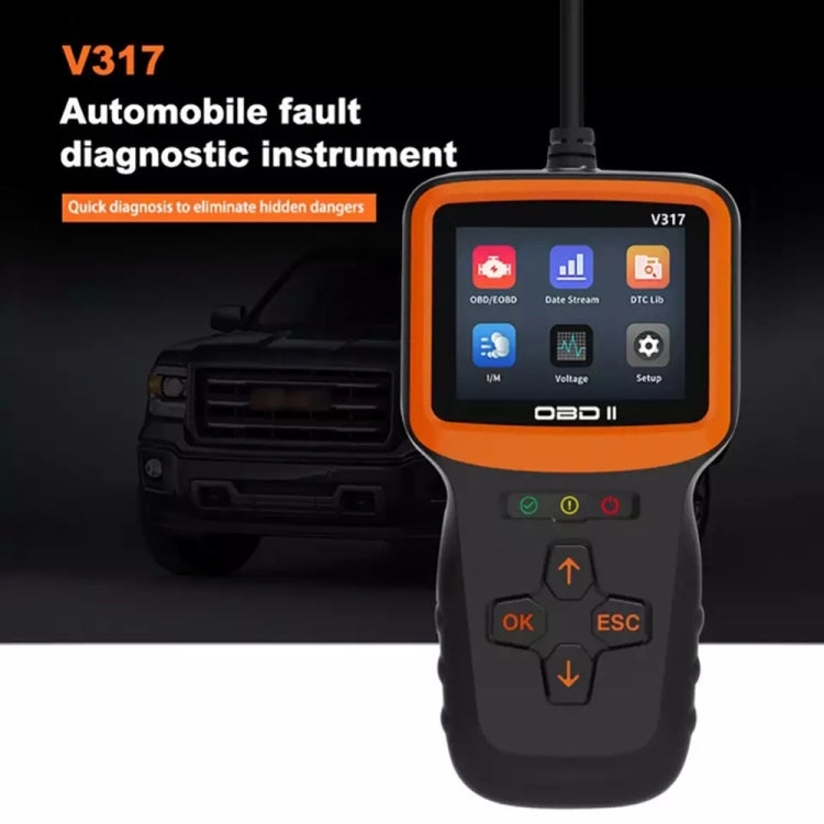 V317 Car Fault Detector OBD2 ELM327 Scanner Code Reader - free shipping - PMC TechLife - Order now!