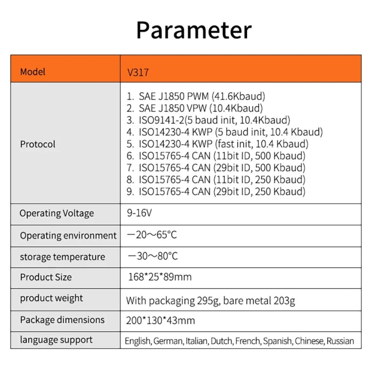 V317 Car Fault Detector OBD2 ELM327 Scanner Code Reader - free shipping - PMC TechLife - Order now!