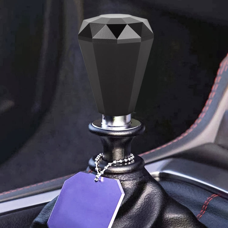 Universal Car Diamond Shape Metal Gear Shift Knob (Black) - Shift Knob by PMC TechLife | Online Shopping South Africa | PMC TechLife