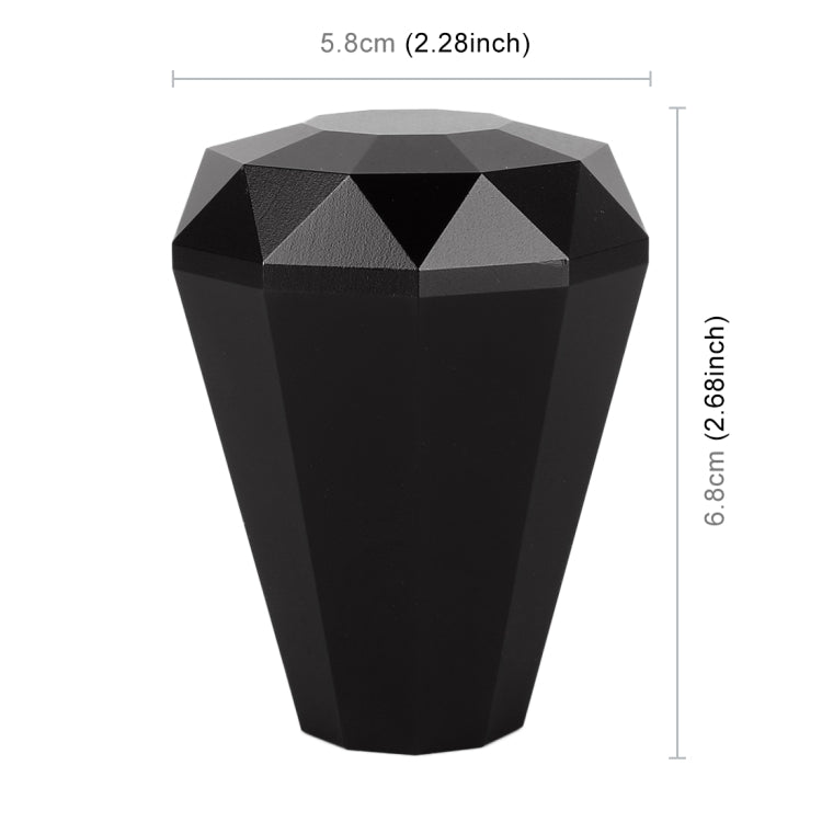 Universal Car Diamond Shape Metal Gear Shift Knob (Black) - Shift Knob by PMC Jewellery | Online Shopping South Africa | PMC Jewellery