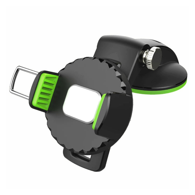 Multifunctional Car Center Console Dashboard Suction Cup Phone Holder (Green) - Car Holders by PMC TechLife | Online Shopping South Africa | PMC TechLife