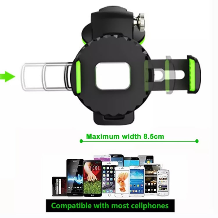 Multifunctional Car Center Console Dashboard Suction Cup Phone Holder (Green) - Car Holders by PMC TechLife | Online Shopping South Africa | PMC TechLife
