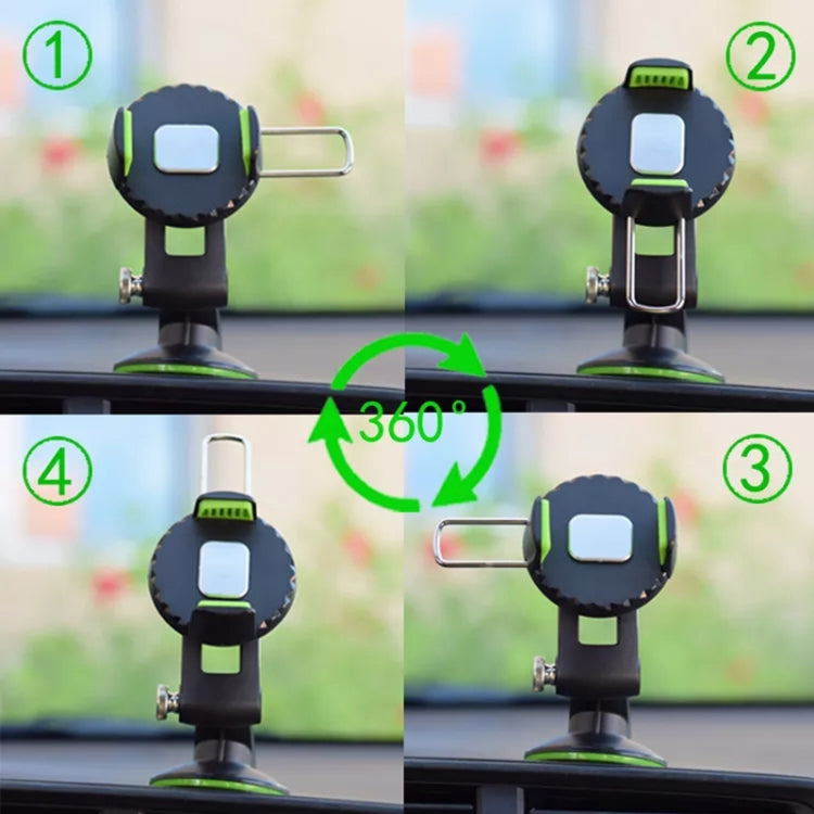 Multifunctional Car Center Console Dashboard Suction Cup Phone Holder (Green) - Car Holders by PMC TechLife | Online Shopping South Africa | PMC TechLife