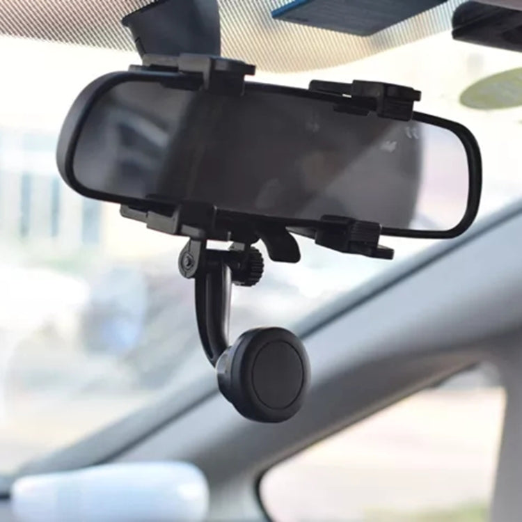 Silicone Magnet Car Rear Mirror Navigation Phone Holder - Car Holders by PMC TechLife | Online Shopping South Africa | PMC TechLife
