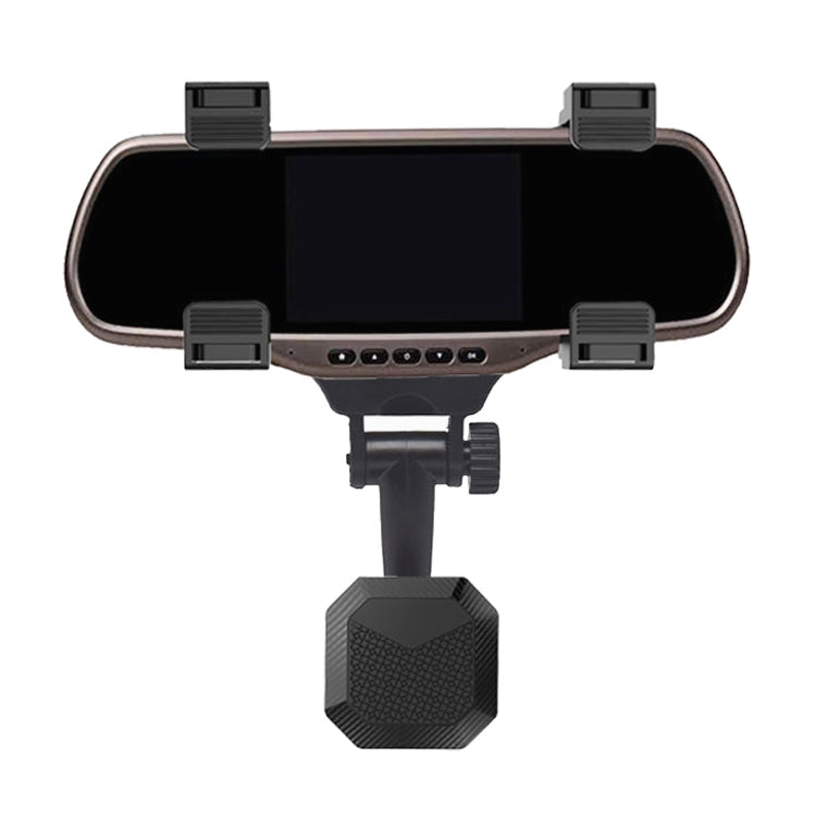Carbon Fiber Strong Magnet Car Rear Mirror Navigation Phone Holder - Car Holders by PMC TechLife | Online Shopping South Africa | PMC TechLife