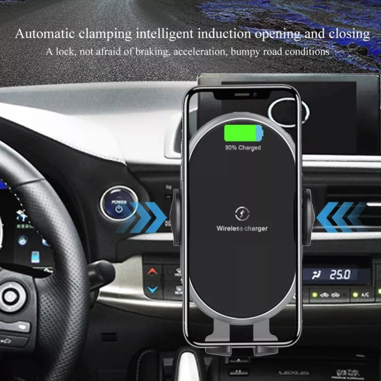 Car Smart Wireless Charger Phone Holder - Wireless Charger Holders by PMC TechLife | Online Shopping South Africa | PMC TechLife