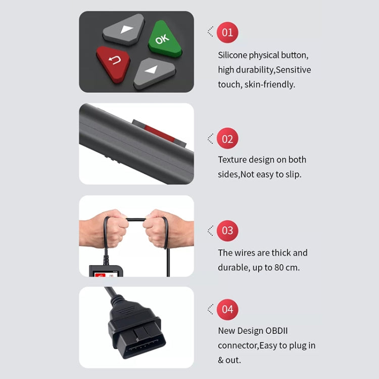 YA206 Car Code Reader OBD2 Fault Detector Diagnostic Tool - Code Readers & Scan Tools by PMC TechLife | Online Shopping South Africa | PMC TechLife