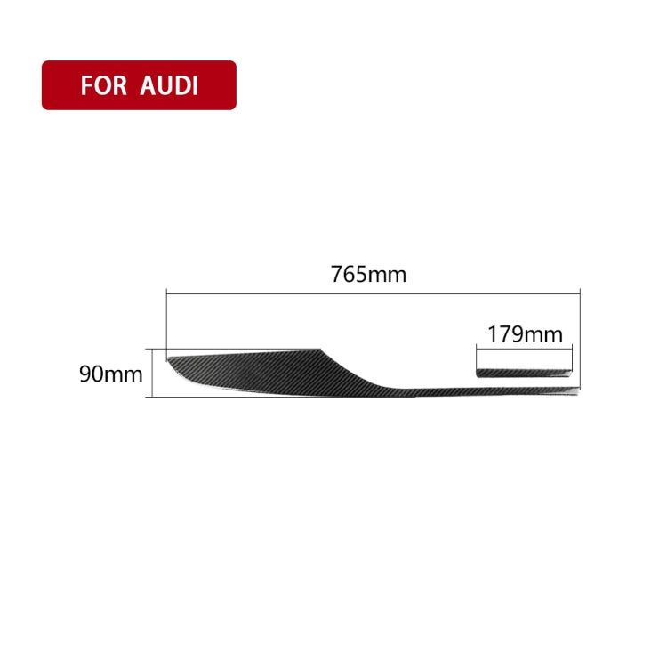 Car Carbon Fiber Dashboard Decorative Strip for Audi A6 S6 C7 A7 S7 4G8 2012-2018, Right Drive - Car Interior Mouldings by PMC Jewellery | Online Shopping South Africa | PMC Jewellery