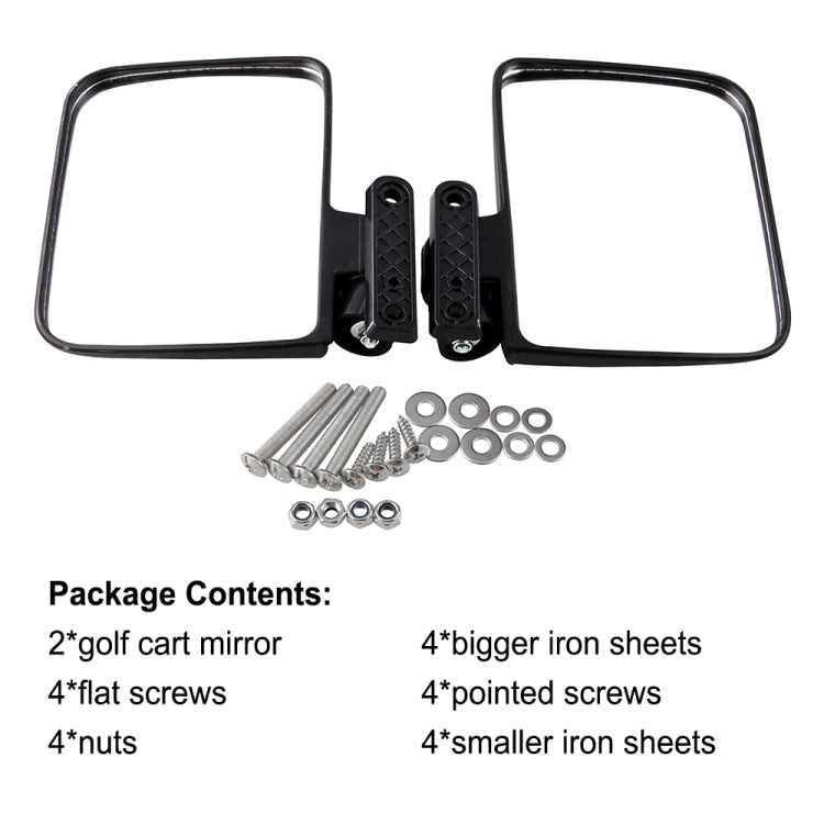 Side Mirror Rear View Mirror for Golf Carts - Side Mirrors by PMC TechLife | Online Shopping South Africa | PMC TechLife