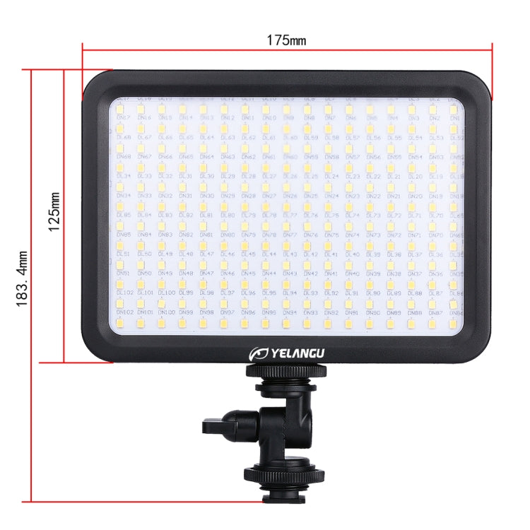 YELANGU YLG0504B 204 LEDs 1000LM 3300-5600K No Polar Dimmable Studio Light Video & Photo Light for Canon, Nikon, DSLR Cameras -  by YELANGU | Online Shopping South Africa | PMC Jewellery | Buy Now Pay Later Mobicred