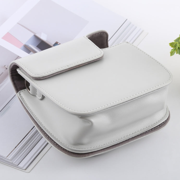 Retro Style Full Body Camera PU Leather Case Bag with Strap for FUJIFILM instax mini 9 / mini 8+ / mini 8(White) - free shipping - PMC TechLife - Order now!