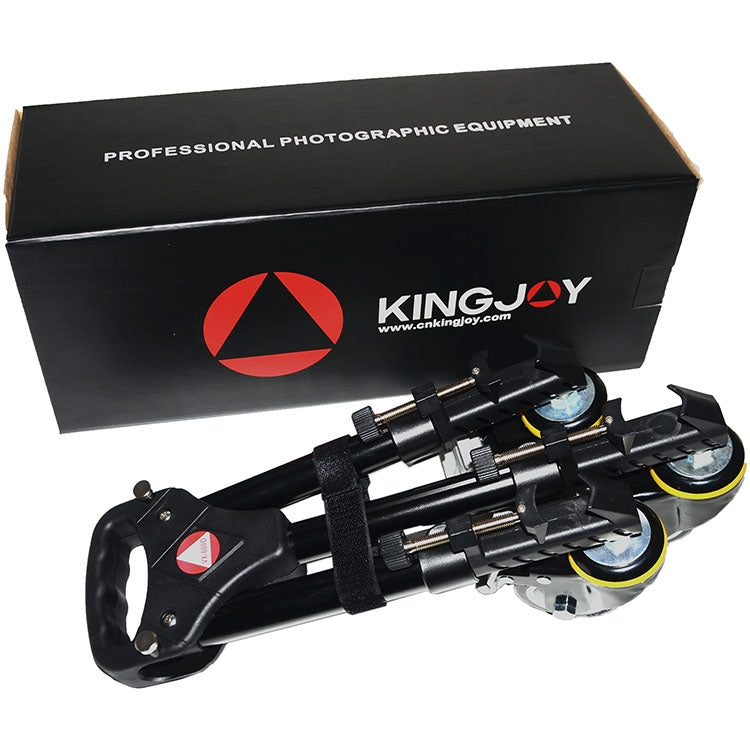 Kingjoy VX-600D Aluminium Alloy Camera Big Foot Wheel Tripod Pulley Base - Other Accessories by PMC TechLife | Online Shopping South Africa | PMC TechLife