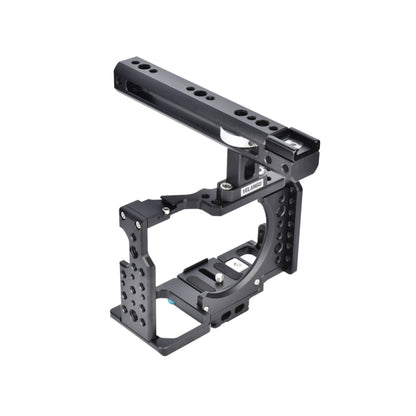 YELANGU CA7 YLG0908A Handle Video Camera Cage Stabilizer for Sony A7K / A72 / A73 / A7S2 / A7R3 / A7R2 / A7X(Black) - Camera Cage by YELANGU | Online Shopping South Africa | PMC Jewellery | Buy Now Pay Later Mobicred