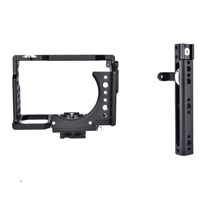 YELANGU CA7 YLG0908A Handle Video Camera Cage Stabilizer for Sony A7K / A72 / A73 / A7S2 / A7R3 / A7R2 / A7X(Black) - Camera Cage by YELANGU | Online Shopping South Africa | PMC Jewellery | Buy Now Pay Later Mobicred