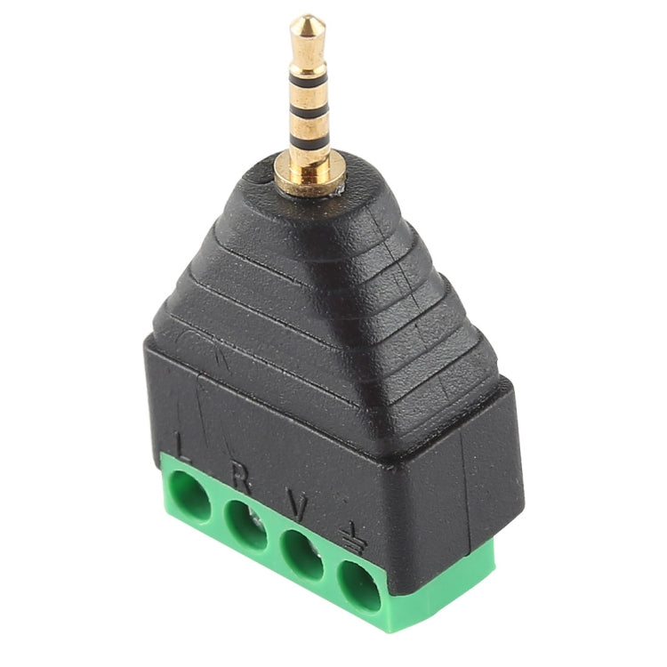 2.5mm Male Plug 4 Pole 4 Pin Terminal Block Stereo Audio Connector - free shipping - PMC TechLife - Order now!