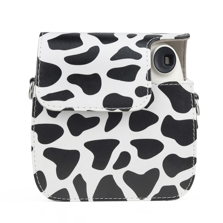 Milk Cow Full Body PU Leather Case Camera  Bag with Strap for FUJIFILM instax mini 7+ - Leather Bag by PMC TechLife | Online Shopping South Africa | PMC TechLife