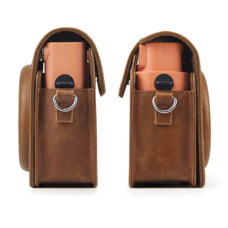 Full Body PU Leather Case Camera  Bag with Strap for FUJIFILM instax Square SQ1 (Brown) - Leather Bag by PMC TechLife | Online Shopping South Africa | PMC TechLife | Buy Now Pay Later Mobicred