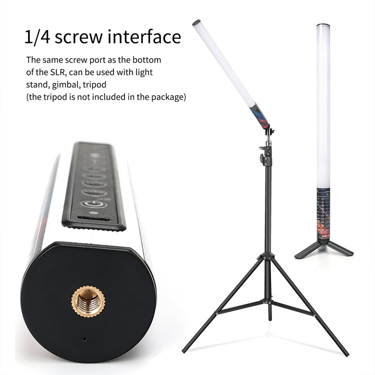 LUXCeO Mood1 50cm RGB Colorful Atmosphere Rhythm LED Stick Handheld Video Photo Fill Light, No Tripod -  by LUXCeO | Online Shopping South Africa | PMC Jewellery | Buy Now Pay Later Mobicred