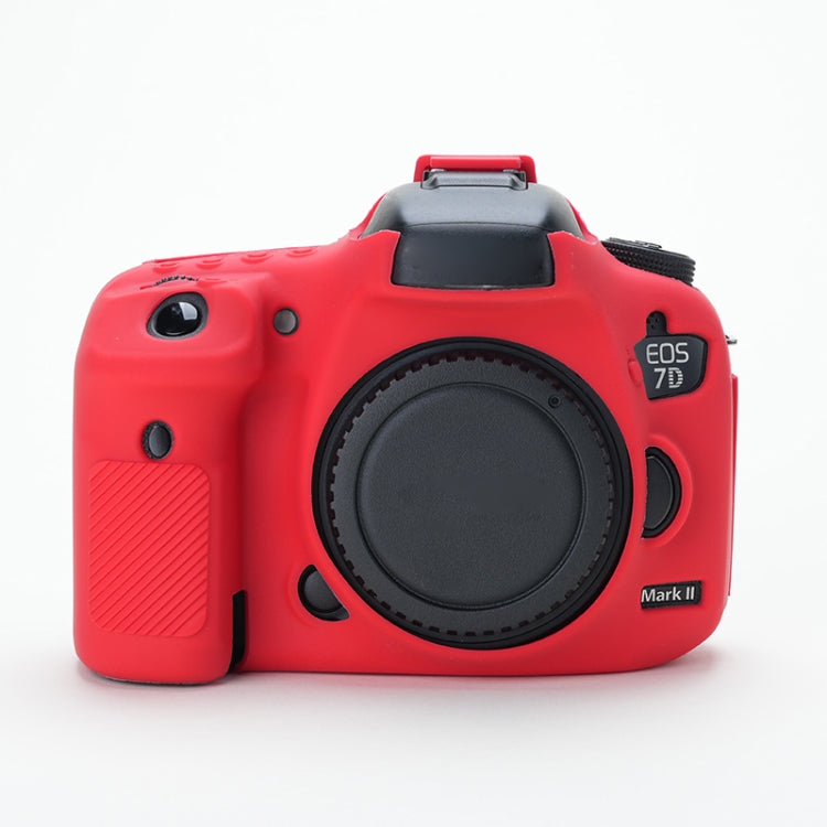 For Canon EOS 7D Mark II Soft Silicone Protective Case (Red) - Protective Case by PMC TechLife | Online Shopping South Africa | PMC TechLife