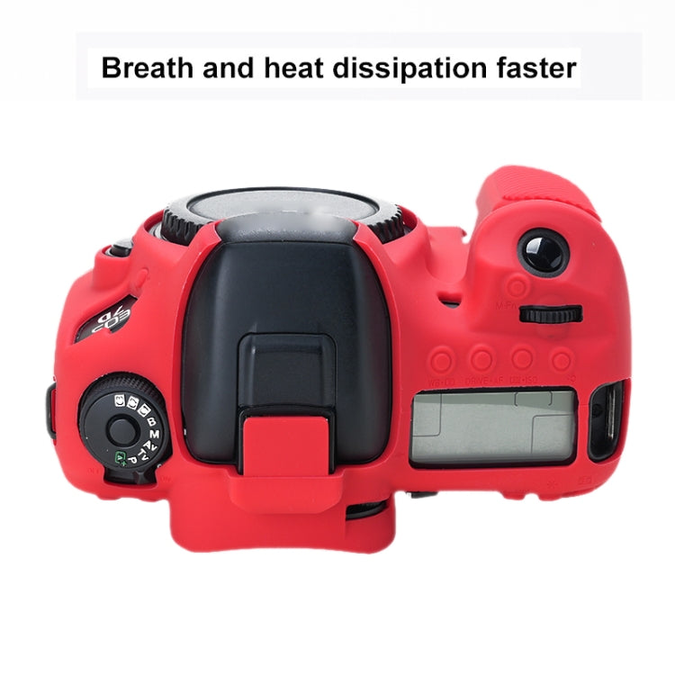 For Canon EOS 7D Mark II Soft Silicone Protective Case (Red) - Protective Case by PMC TechLife | Online Shopping South Africa | PMC TechLife